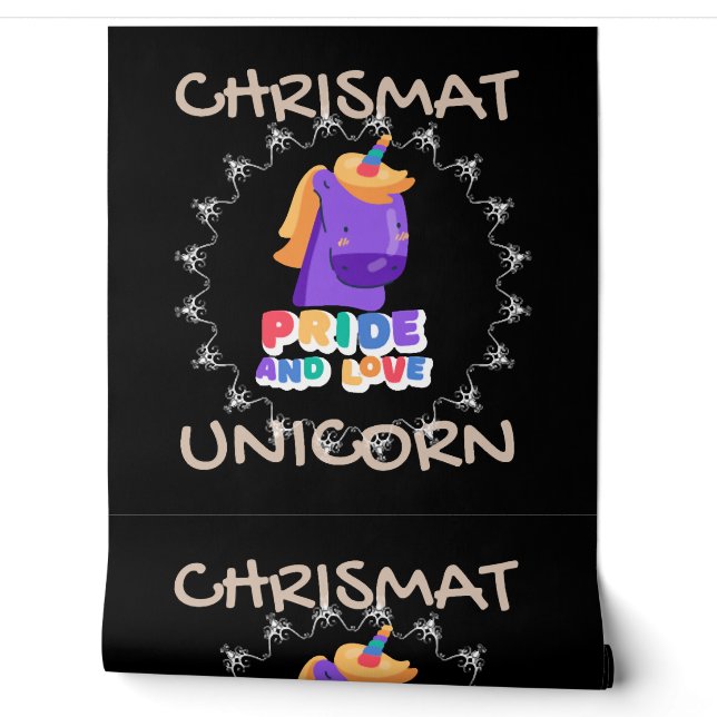 christmas unicorn       wallpaper (Unrolling)