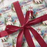 Christmas Unicorn  Wrapping Paper<br><div class="desc">Wrap your gifts in enchanting Christmas Unicorn Wrapping Paper and add a whimsical touch to your gifts. Make every gift a magical surprise with exclusive designs from My Baby Boutique!</div>