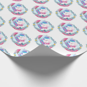Christmas Unicorns Wrapping Paper