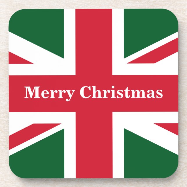 Christmas Union Jack Coaster (Front)