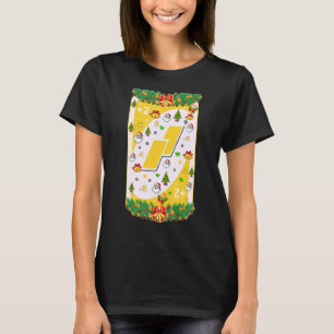 Christmas Uno Cards Xmas Tree Santa Wreath Snowfla T-Shirt