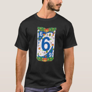 Christmas Uno Cards Xmas Tree Santa Wreath Snowfla T-Shirt