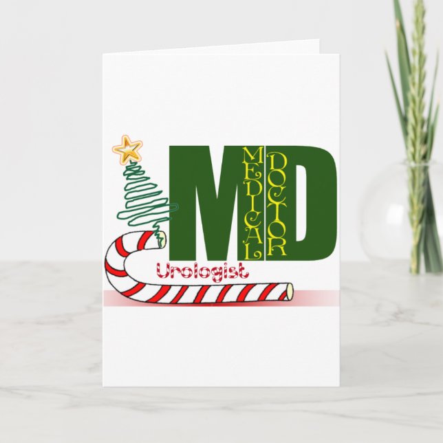 CHRISTMAS UROLOGIST - DOCTOR - MD HOLIDAY CARD (Front)