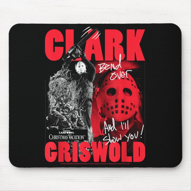 Christmas Vacation Clark Griswold Hockey Mask Holi Mouse Mat (Front)