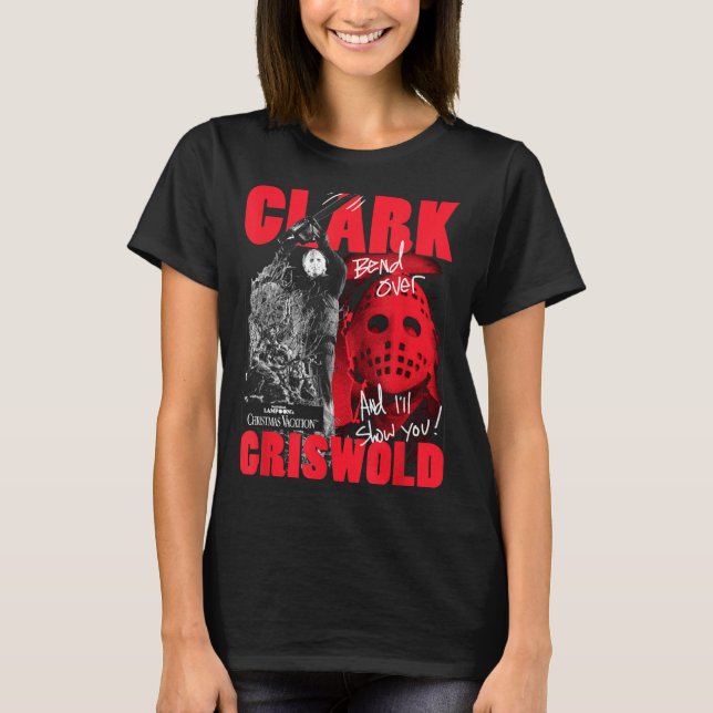 Christmas Vacation Clark Griswold Hockey Mask Holi T-Shirt (Front)