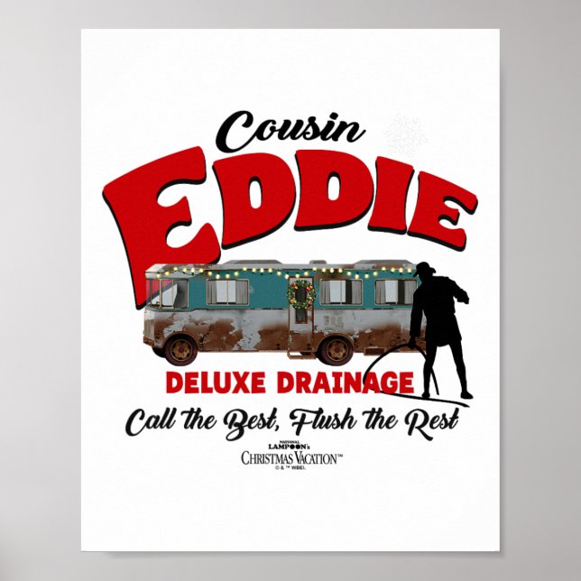 Christmas Vacation Cousin Eddie Deluxe Drainage  Poster (Front)