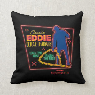 Christmas Vacation Cousin Eddie Neon Sign Cushion