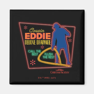 Christmas Vacation Cousin Eddie Neon Sign Magnet