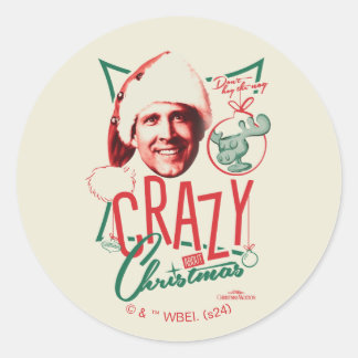 Christmas Vacation Crazy About Christmas Classic Round Sticker