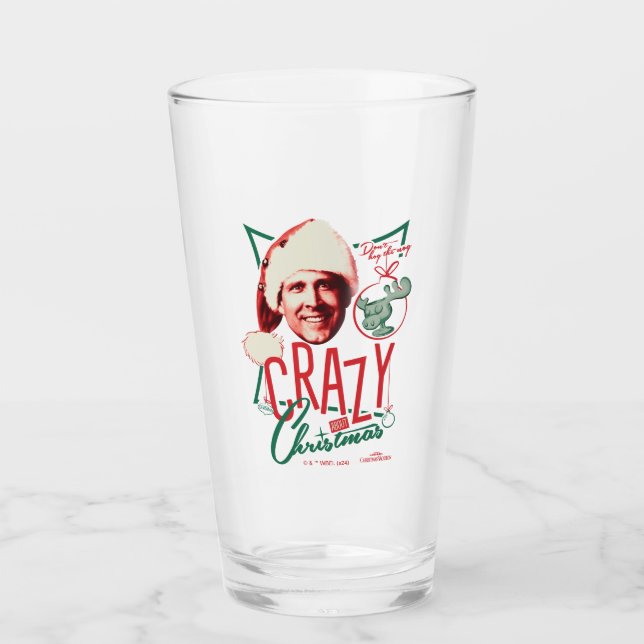 Christmas Vacation Crazy About Christmas Glass (Front)
