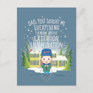 Christmas Vacation Exterior Illumination Holiday Postcard