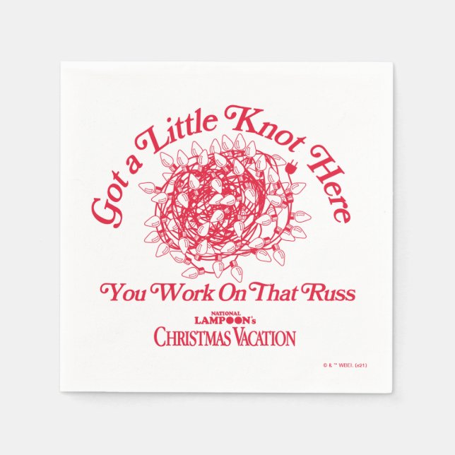Christmas Vacation | Give a Little Knot Here Napkin (Front)