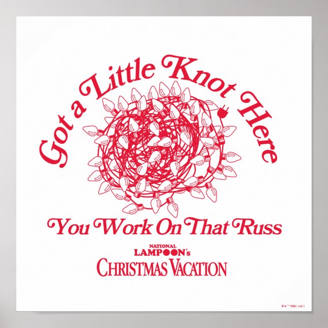 Christmas Vacation | Give a Little Knot Here Poster (Front)