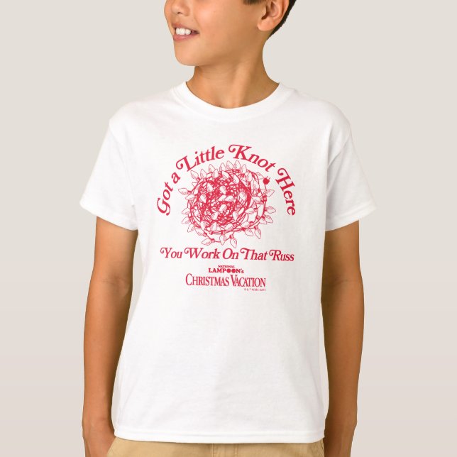 Christmas Vacation | Give a Little Knot Here T-Shirt (Front)