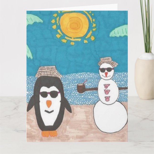 Christmas Vacation Holiday  Card (Front)