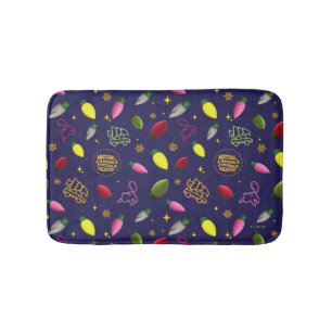 Christmas Vacation   Holiday Pattern Bath Mat