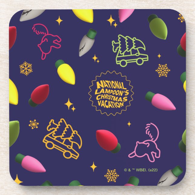 Christmas Vacation | Holiday Pattern Coaster (Front)