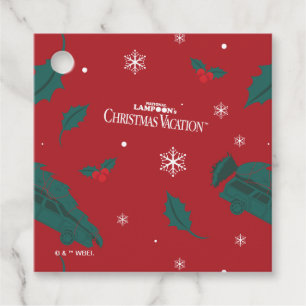 Christmas Vacation Holly Pattern Favour Tags