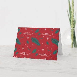 Christmas Vacation Holly Pattern Holiday Card