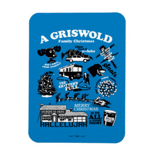 Christmas Vacation Icons and Quotes Magnet