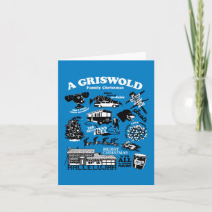 Christmas Vacation Icons and Quotes Note Card