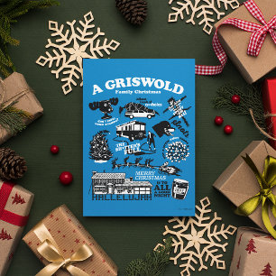 Christmas Vacation Icons and Quotes Postcard