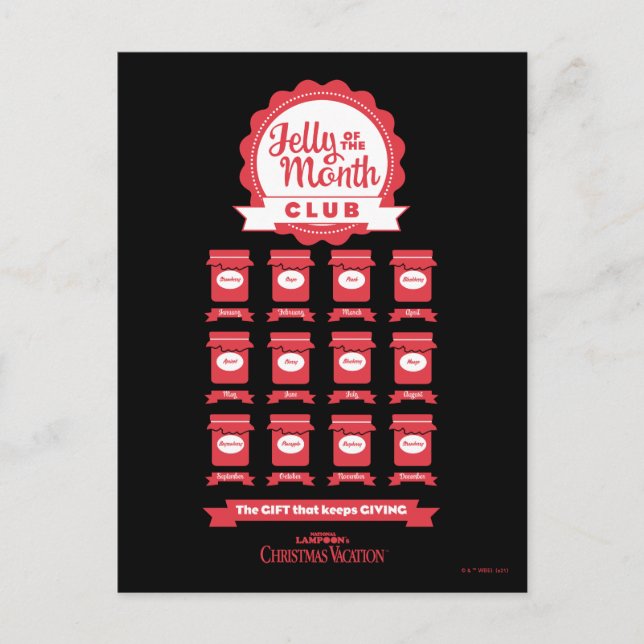 Christmas Vacation | Jelly of the Month Club Postcard (Front)