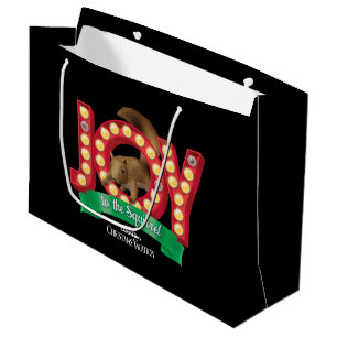 Christmas Vacation   Joy to the Squirrel Large Gift Bag