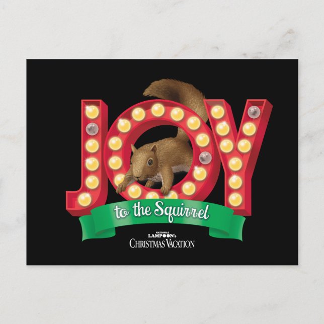 Christmas Vacation | Joy to the Squirrel Postcard (Front)