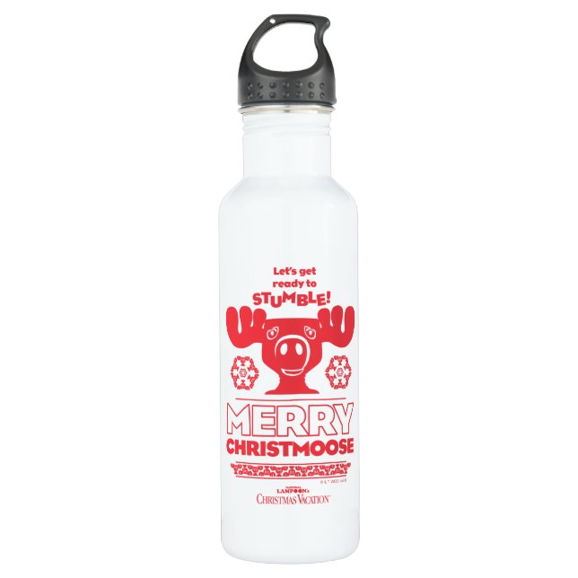 Christmas Vacation | Merry Christmoose 710 Ml Water Bottle (Front)