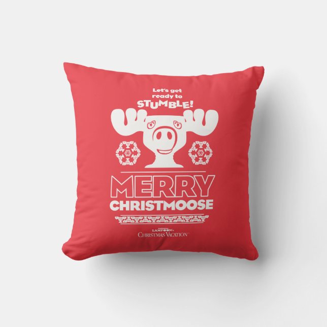 Christmas Vacation | Merry Christmoose Cushion (Front)
