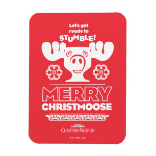 Christmas Vacation   Merry Christmoose Magnet