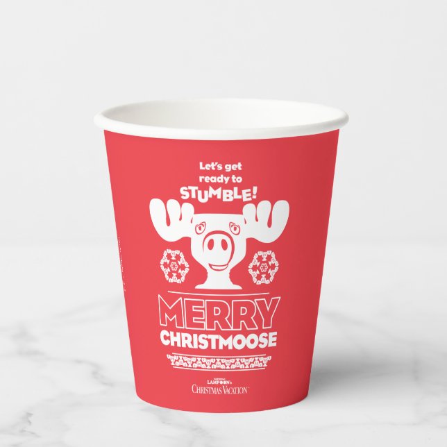 Christmas Vacation | Merry Christmoose Paper Cups (Front)