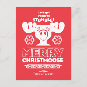 Christmas Vacation Merry Christmoose Postcard