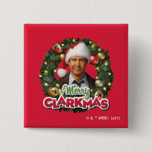Christmas Vacation   Merry Clarkmas 15 Cm Square Badge