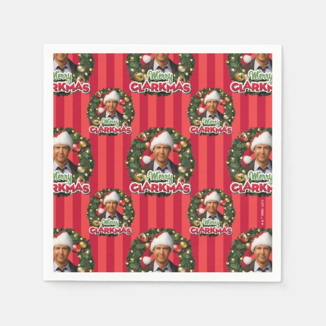 Christmas Vacation | Merry Clarkmas Pattern Napkin (Front)