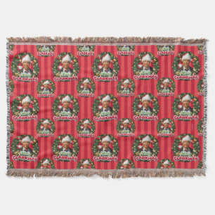 Christmas Vacation   Merry Clarkmas Pattern Throw Blanket