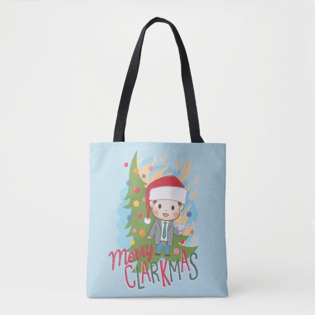 Christmas Vacation Merry Clarkmas Tote Bag (Front)