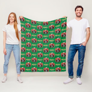 Christmas Vacation Not the Brightest Bulb Patter Fleece Blanket