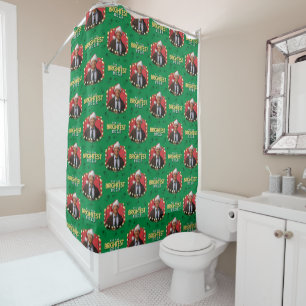 Christmas Vacation Not the Brightest Bulb Patter Shower Curtain