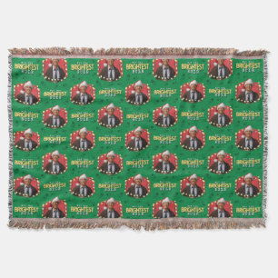 Christmas Vacation Not the Brightest Bulb Patter Throw Blanket