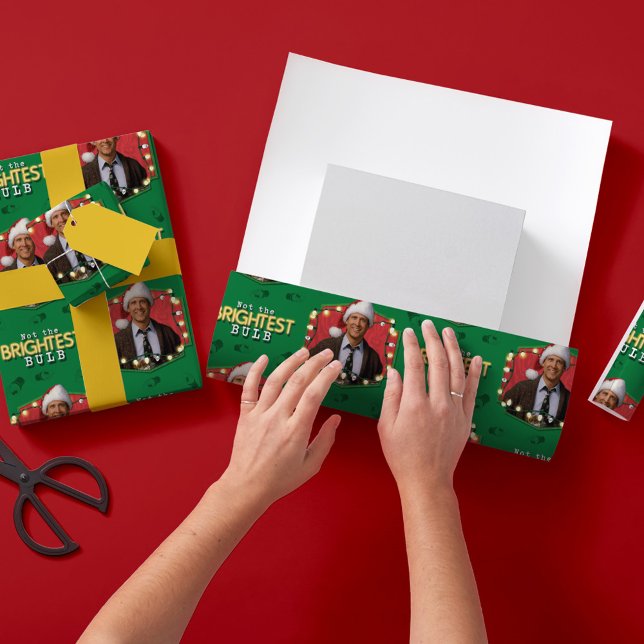Christmas Vacation | Not the Brightest Bulb Patter Wrapping Paper Sheet (Creator Uploaded)