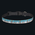 Christmas Vacation Penguin and Snowman  Pet Collar<br><div class="desc">A penguin and a snowman vacation on a beach... </div>