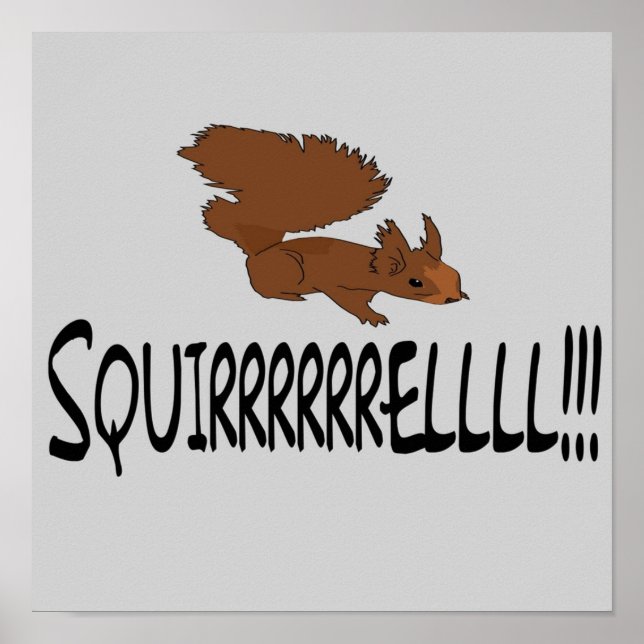 Christmas Vacation Quote  Squirrel  Poster (Front)