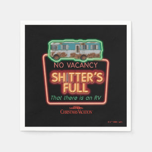 Christmas Vacation   Sh*tter's Full Neon Sign Napkin