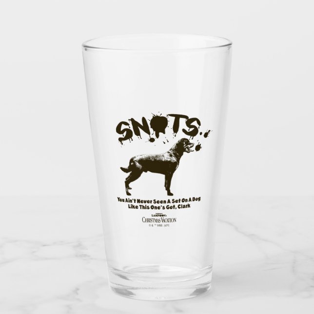 Christmas Vacation | Snots Glass (Front)