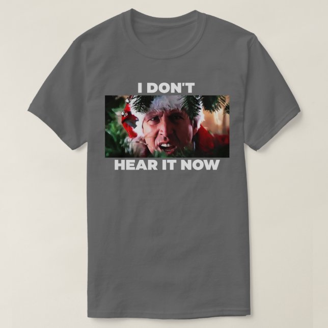 Christmas Vacation Squirrel Scene Front Print and  T-Shirt (Design Front)