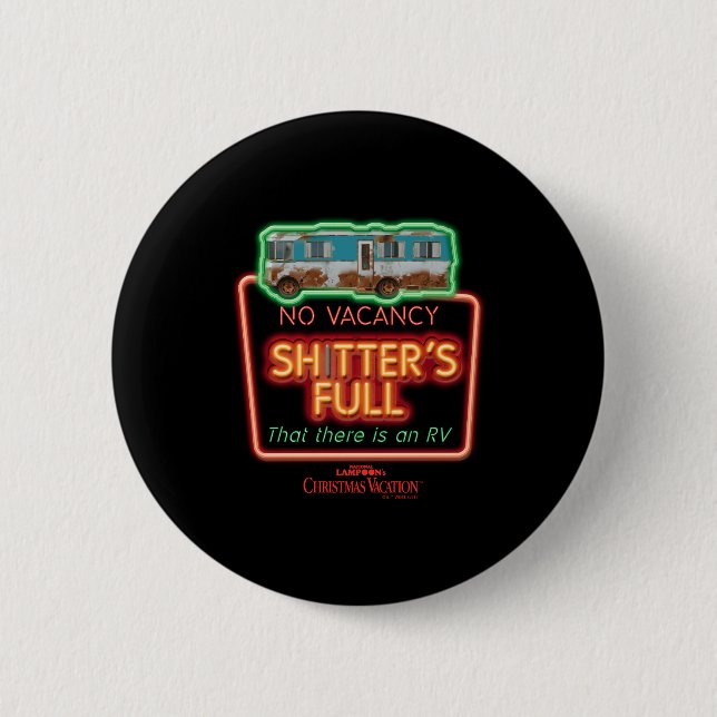 Christmas Vacation Ters Full Neon Sign  6 Cm Round Badge (Front)