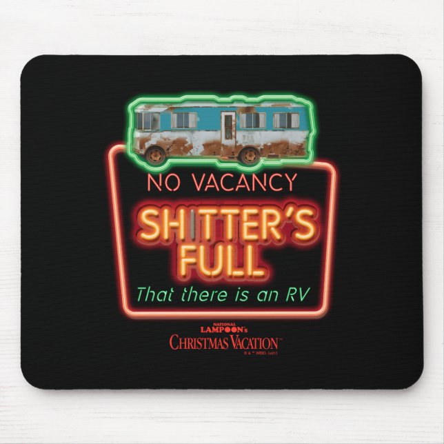 Christmas Vacation Ters Full Neon Sign  Mouse Mat (Front)