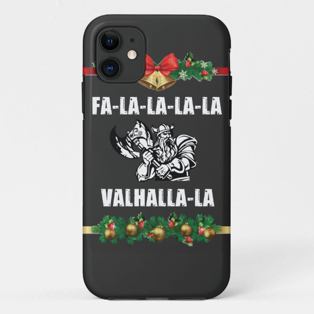 Christmas Valhalla T-Shirt Case-Mate iPhone Case (Back)